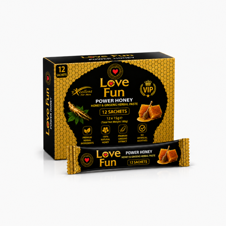 Love Fun Power Honey Turkish Herbal Power Honey - Box of 12 Sachets